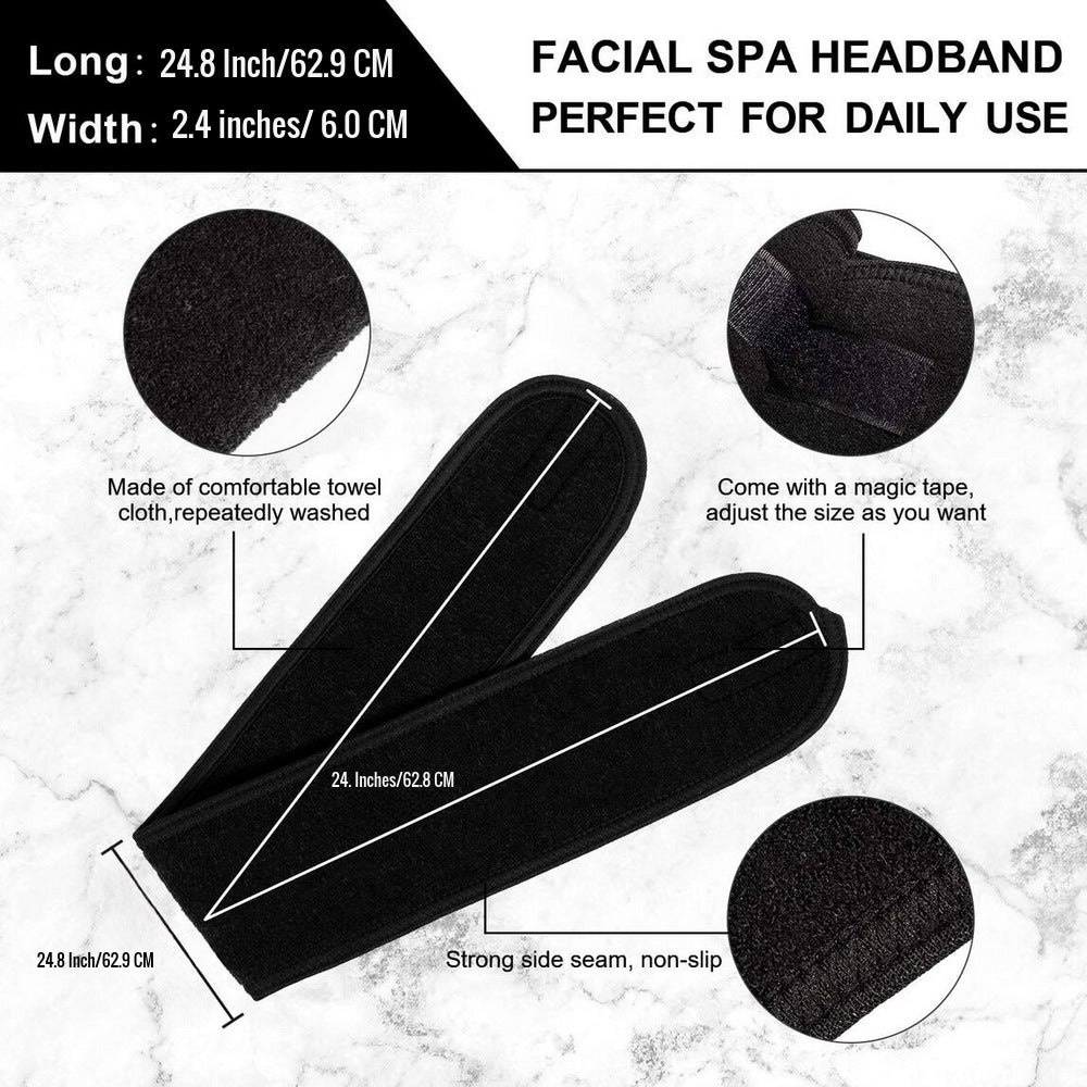 Soft Adjustable Spa Headband - Direct Ship Hub